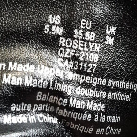 DKNY Women's Boot size 5.5M Roselyn Monogram Print Combat Faux Leather - Picture 9 of 9